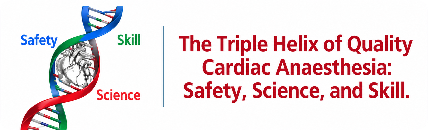 The Triple Helix of Quality Cardiac Anaesthesia: Safety, Science, and Skill.
